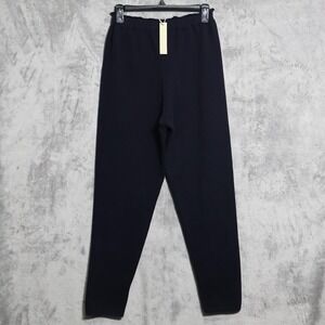 James Street Co. Sweatpants Womens XS Blue Ankle Wool Cotton Spandex Slim Pants